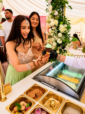 Shaan's Mehndi Celebration with our Luxury Gelato Cart - Koffee & Kream Ltd