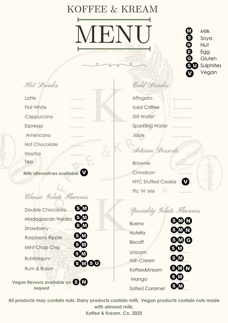 Gold Package - Koffee & Kream Ltd